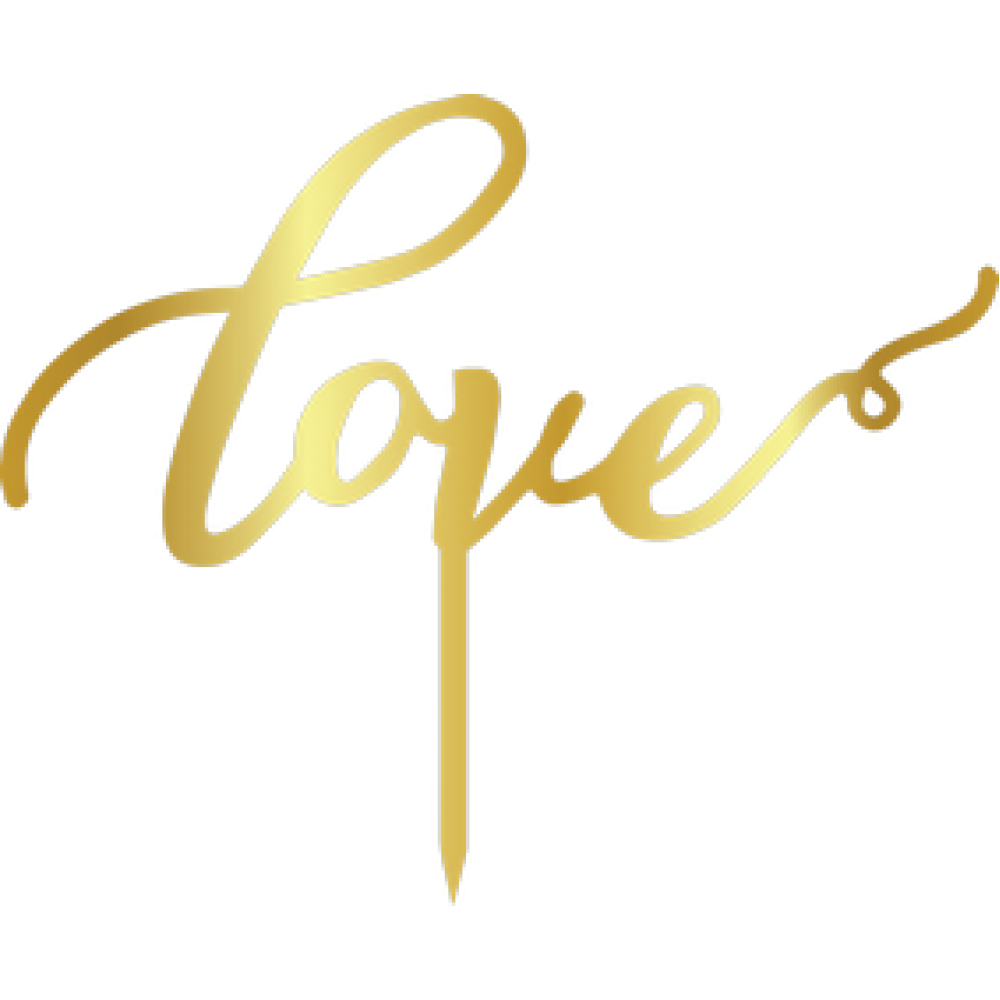 Topper - Love/Golden 165x140 мм 14018 CSL