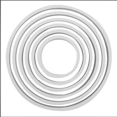 Пластмасова форма за глазура PNR5-кръг комплект 6 бр.