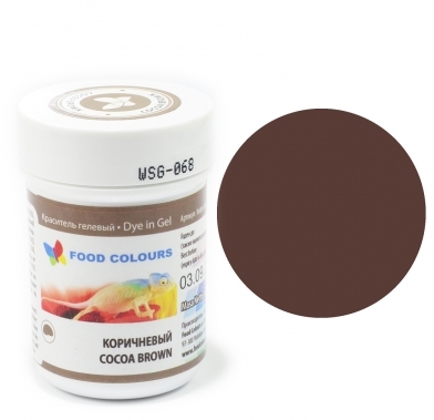Хранителен гел оцветител какао 35гр WSG-068 Food Colours